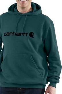 Carhartt Loose Fit Midweight Logo Graphic Casual Sweater Heren S Grijs