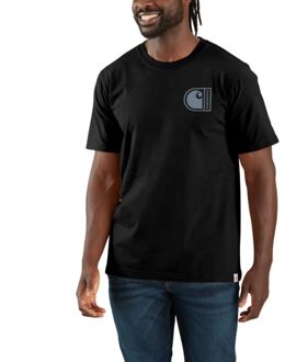 Carhartt Relaxed Fit C Graphic Casual T-shirt Heren L Zwart