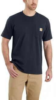 Carhartt Relaxed Fit Casual T-shirt Heren XS Donkerblauw