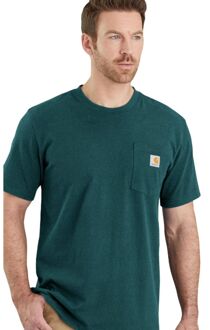 Carhartt Relaxed Fit Casual T-shirt Heren XS Groen