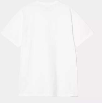 Carhartt S/S CHASE T-SHIRT WHITE/GOLD Wit