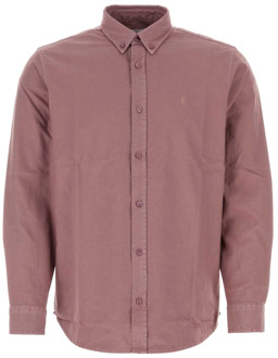 CARHARTT WIP Antiek Roze Bolton Shirt Carhartt Wip , Pink , Heren - Xl,S