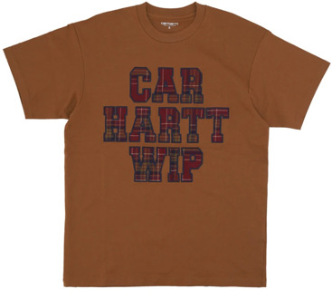 CARHARTT WIP Bruine Wiles Tee Streetwear Shirt Carhartt Wip , Brown , Heren - Xl,M,S