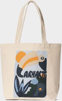 CARHARTT WIP Canvas Graphic Tote Bag Women's, Beige - One Size