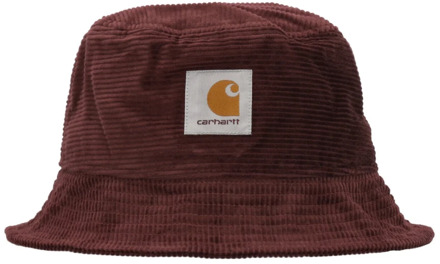 CARHARTT WIP Cord Bucket Hat voor mannen Carhartt Wip , Brown , Heren - L/Xl,S/M,M/L
