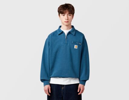 CARHARTT WIP Detroit 1/2 Zip Sweatshirt, blauw - M