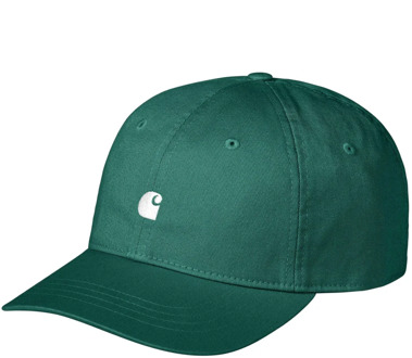 CARHARTT WIP Groene Katoenen Baseballpet met Logo Borduursel Carhartt Wip , Green , Heren - ONE Size