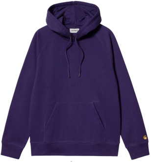 CARHARTT WIP Hooded Chase Jacket in Tyrian Gold Carhartt Wip , Purple , Dames - S