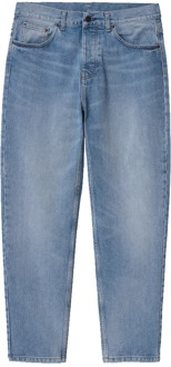 CARHARTT WIP Lichtblauwe Loose-Fit Jeans Carhartt Wip , Blue , Heren - W29,W31,W32,W30,W33