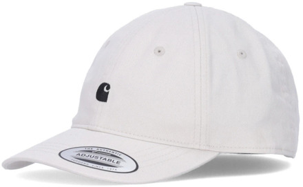 CARHARTT WIP Madison Logo Cap - Gebogen klep, Streetwear Carhartt Wip , White , Heren - ONE Size
