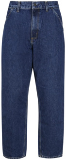CARHARTT WIP Ontspannen rechte pasvorm blauwe jeans Carhartt Wip , Blue , Heren - W32,W34,W38,W33,W36