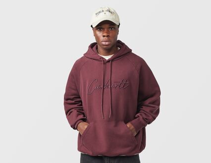 CARHARTT WIP Ray Script Hoodie, rood - L