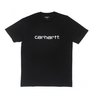 CARHARTT WIP Script Tee - Zwart/Wit Carhartt Wip , Black , Heren - Xl,L,M,S