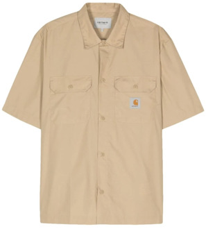 CARHARTT WIP Short Sleeve Shirts Carhartt Wip , Beige , Heren - XL