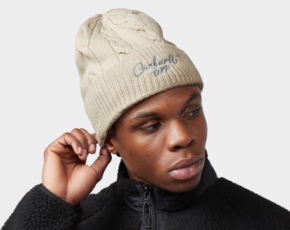 CARHARTT WIP Signature Cable Beanie, beige - One Size