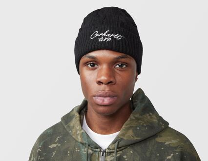 CARHARTT WIP Signature Cable Beanie, zwart - One Size