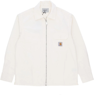 CARHARTT WIP Stijlvolle Rainer Shirt Jacket Off White Carhartt Wip , Beige , Heren - Xl,L,M,S