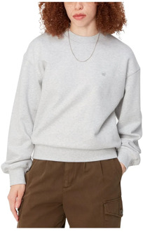 CARHARTT WIP Stijlvolle Sweatshirt voor Vrouwen Carhartt Wip , Gray , Dames - S,Xs