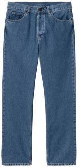 CARHARTT WIP Straight Jeans Carhartt Wip , Blue , Heren - W32,W31,W33,W36,W30,W29