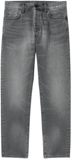 CARHARTT WIP Straight Jeans Carhartt Wip , Gray , Heren - W36