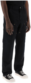 CARHARTT WIP Straight Trousers Carhartt Wip , Black , Heren - W33,W31,W32,W34