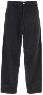 CARHARTT WIP Straight Trousers Carhartt Wip , Black , Heren - Xl,L