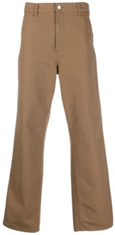 CARHARTT WIP Straight Trousers Carhartt Wip , Brown , Heren - W28,W32,W29,W31,W30,W34,W33