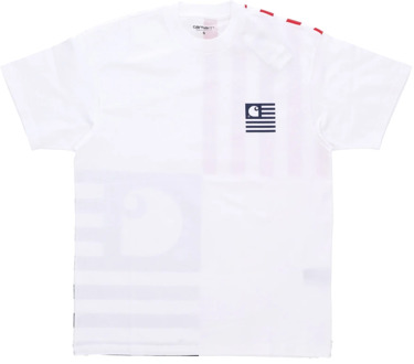 CARHARTT WIP Streetwear T-Shirts in Wit Carhartt Wip , White , Heren - XL