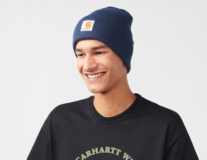 CARHARTT WIP Watch Beanie Hat, Blue - One Size