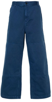 CARHARTT WIP Wide Trousers Carhartt Wip , Blue , Heren - W36,W31,W32,W34,W30,W33