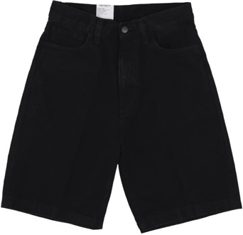 CARHARTT WIP Zwarte Landon Short Streetwear Jeans Carhartt Wip , Black , Heren - W36,W32,W31,W34,W29,W33,W30