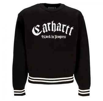 CARHARTT WIP Zwarte Onyx Streetwear Sweater Carhartt Wip , Black , Heren - Xl,L,M