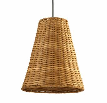 Caribe hanglamp van rotan, Ø 260 cm rotan-natuur, zwart
