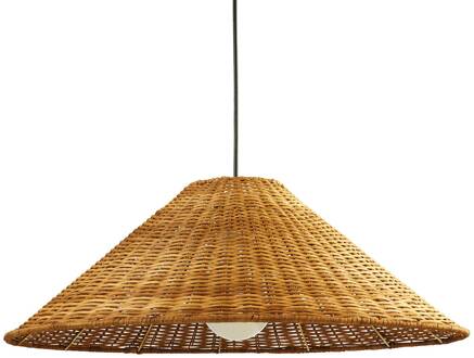 Caribe hanglamp van rotan, Ø 600 cm rotan-natuur, zwart
