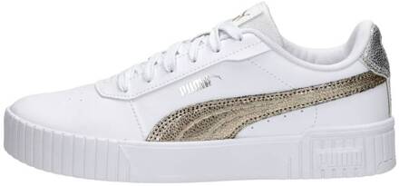 Carina 2.0 Metallic Shine Sneakers Dames wit - goud - zilver - 37