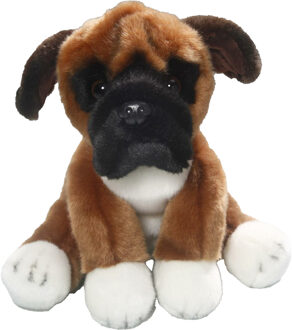 Carl Dick Pluche Boxer hond - knuffel hond - premium kwaliteit knuffels - 23 cm Multi