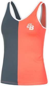 Carlin Tanktop Dames-Koraal,Blauw-grijs - S