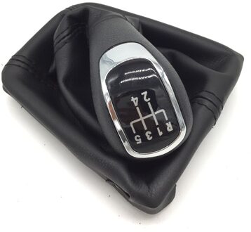 Carlob Auto Styling Manual Pookknop Gaiter Boot Cover Case Voor Skoda Octavia Ii (09-12) / Superb Ii (08-12) / Yeti (09-12) 5 Speed