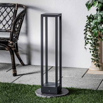 Carlota LED tuinpadverlichting, antraciet, 65 cm, metaal