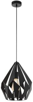 Carlton 1 Hanglamp - E27 - Ø 31 cm - Zwart