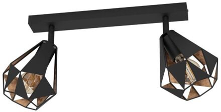 Carlton 7 Spot - E27 - 42 cm - Zwart|Koper - Staal