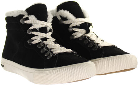 Carmel Coast Lace-Up Zwart Suède Leren Damesschoenen