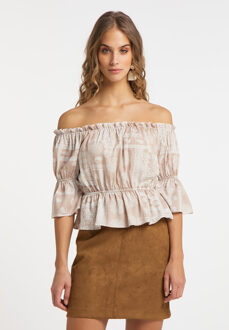 carmen blouse gaya Beige - S