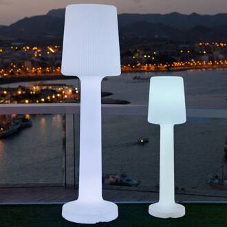 Carmen vloerlamp met oplaadbare batterij, hoogte 165 cm wit
