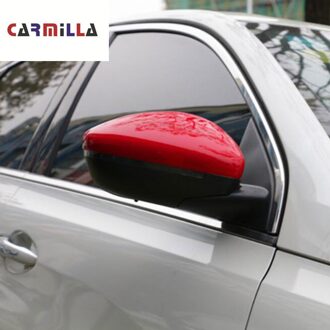 Carmilla Auto Chrome Achteruitkijkspiegel Bescherming Cover Achteruitkijkspiegel Covers Fit Voor Peugeot - Onderdelen FULL zwart