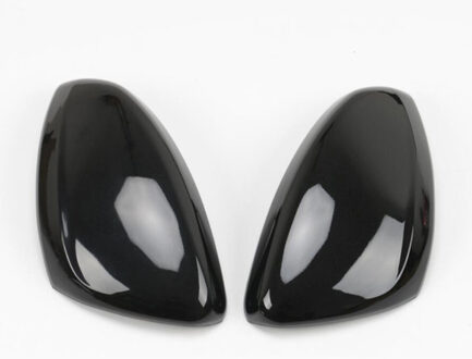 Carmilla Auto Chrome Achteruitkijkspiegel Bescherming Cover Achteruitkijkspiegel Covers Fit Voor Peugeot - Onderdelen koolstofvezel zwart