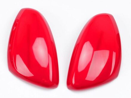 Carmilla Auto Chrome Achteruitkijkspiegel Bescherming Cover Achteruitkijkspiegel Covers Fit Voor Peugeot - Onderdelen rood