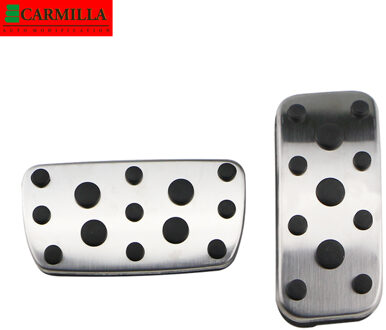 Carmilla Auto Pedalen Kit Voor Subaru Forester 2006 Xv Impreza 2006 Gas Rem pedaal Restfoot Pedaal Covers AT zonder rust uit