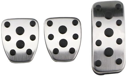 Carmilla Auto Pedalen Kit Voor Subaru Forester 2006 Xv Impreza 2006 Gas Rem pedaal Restfoot Pedaal Covers MT zonder rust uit