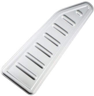 Carmilla Op Auto Pedalen Voor Jeep Renegade - Rvs Auto Gas Rem Rest Voetpedaal Bescherming Cover 1stk zilver rust uit